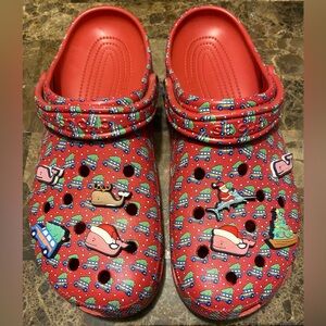 CROCS Red Holiday Loafers